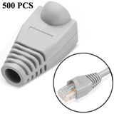 Network Cable Boots Cap Cover for RJ45  Grey (500 pcs in one packaging  the price is for 500 pcs)(Grey)