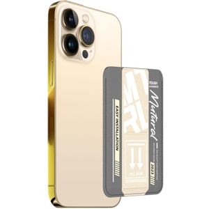 Voor iPhone 13 Pro Max Mutural Chuncai-serie magnetische houder kaartsleuf (grijs crème geel)