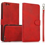Calf Texture 2 in 1 Detachable Magnetic Back Cover Horizontal Flip Leather Case with Holder & Card Slots & Wallet & Photo Frame For iPhone 6s Plus / 6 Plus(Red)