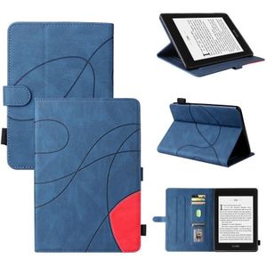 Voor Amazon Kindle Paperwhite 4/3/2 / 1 Dual-Color Splicing Horizontale Flip PU Lederen Case met Houder & Card Slots & Slaap / Weks-up functie