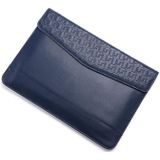Horizontal  Embossed Notebook Liner Bag Ultra-Thin Magnetic Holster  Applicable Model: 11 -12 inch(Dark Blue)