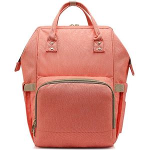 Multi-functional Double Shoulder Bag Handbag Waterproof Oxford Cloth Backpack  Capacity: 16L (Pink)