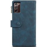 Voor Samsung Galaxy Note20 Retro Frosted Horizontale Flip Lederen Case met Houder & Card Slot & Portemonnee & Rits Pocket & Lanyard