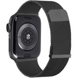 Voor Apple Watch 38 mm Milan dubbele magnetische stalen mesh horlogeband
