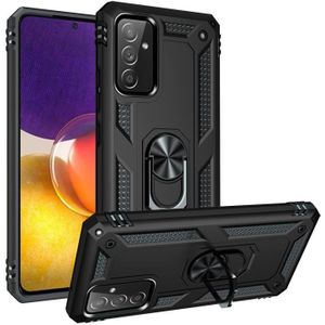 For Samsung Galaxy A82 5G Shockproof TPU + PC Protective Case with 360 Degree Rotating Holder(Black)