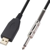 US48S USB to 6.35mm Electric Guitar Recording Cable  Cable Length:2m