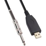 US48S USB to 6.35mm Electric Guitar Recording Cable  Cable Length:2m