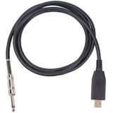 US48S USB to 6.35mm Electric Guitar Recording Cable  Cable Length:2m