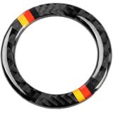 Car German Flag Carbon Fiber Air Outlet Ring + Intermediate Air Outlet + Side Air Outlet Panel Decorative Sticker for Mercedes-Benz W204 207-2010