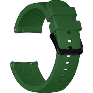 Crazy Horse Texture Silicone Wrist Strap for Huami Amazfit Bip Lite Version 20mm (Army Green)