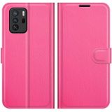 For Xiaomi Redmi Note 10 Pro 5G China / Poco X3 GT Litchi Texture Horizontal Flip Protective Case with Holder & Card Slots & Wallet(Rose Red)