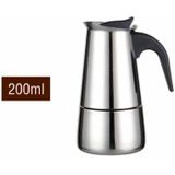 Stainless Steel Moka Coffee Maker Pot Filter(200ml)