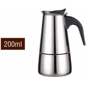 Stainless Steel Moka Coffee Maker Pot Filter(200ml)