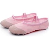 2 paar flats zachte ballet schoenen Latin Yoga Dance Sport schoenen voor kinderen & volwassene  schoenmaat: 34 (rood)