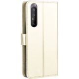 For Sony Xperia 1 II Retro Crazy Horse Texture Horizontal Flip Leather Case  with Holder & Card Slots & Photo Frame(Gold)