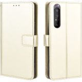 For Sony Xperia 1 II Retro Crazy Horse Texture Horizontal Flip Leather Case  with Holder & Card Slots & Photo Frame(Gold)
