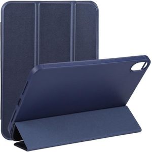3-vouwen TPU horizontale flip lederen tas met houder voor iPad mini 6
