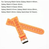 Voor Samsung Galaxy Watch Active2 44mm Siliconen Uitgeholde afgedrukte riem