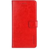For Sony Xperia 5 II idewei Crazy Horse Texture Horizontal Flip Leather Case with Holder & Card Slots & Wallet(Red)