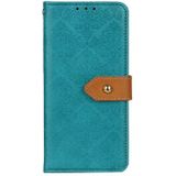 For Nokia 7.3 European Floral Embossed Copper Buckle Horizontal Flip PU Leather Case with Holder & Card Slots & Wallet & Photo Frame(Blue)