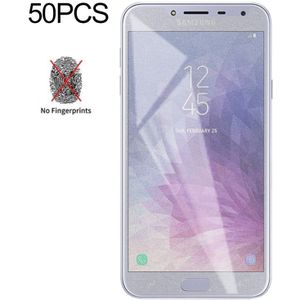 50 PCS Non-Full Matte Frosted Tempered Glass Film for Galaxy J4  No Retail Package