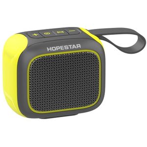 HOPESTAR A22 IPX6 waterdichte draagbare Bluetooth-luidspreker buitensubwoofer (zwart geel)
