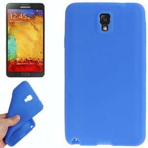 Anti-scratch Silicon Case for Galaxy Note III / N9000(Blue)