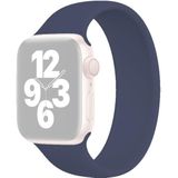 Voor Apple Watch Series 7 45 mm / 6 & SE & 5 & 4 44mm / 3 & 2 & 1 42mm Solid Color Elastische Siliconen Vervanging Polsriem Horlogeband  Grootte: M 143mm
