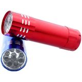 2 PCS Nail Dryer Mini LED Flashlight UV Lamp Portable For Nail Gel Fast Dryer(Red)