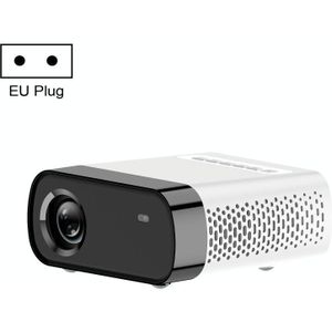 GX100 800x480 1800 Lumen Portable Home Theatre LED HD Digital Projector  Basic Version  EU -plug (White)