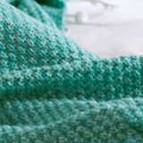 Mermaid Tail Blanket voor volwassen super zachte slaap gebreide dekens  grootte: 90 X50cm (Blauw)