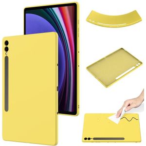 Voor Samsung Galaxy Tab S9 FE+ / S9+ Pure kleur vloeibare siliconen schokbestendige tablethoes