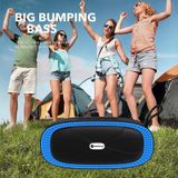 New Rixing NR4022 Portable Stereo Surround Soundbar Bluetooth Speaker with Microphone  Support TF Card FM(Blue)