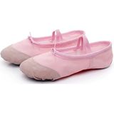 2 paar flats zachte ballet schoenen Latin Yoga Dance Sport schoenen voor kinderen & volwassene  schoenmaat: 34 (roze)