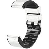 Voor Garmin Fenix 7x / 6x / 5x Crocodile Texture Silicone Leather Watch Band