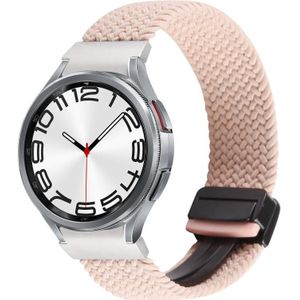 Voor Samsung Galaxy Watch 6/5/4 magnetische vouwgesp nylon geweven horlogeband