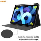 ENKAY ENK-8024 Cow Texture PU Leather + TPU Smart Case with Pen Slot for iPad Air 10.9 (2020) / iPad Pro 11 (2018)(Black)