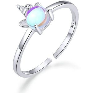 Unicorn Moonstone Silver Ring S925 Ring