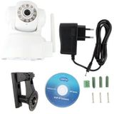 Wireless Infrared IP Camera with WiFi  0.3 Mega Pixels  Motion Detection and Night Vision / Infrared Alarm Input Function