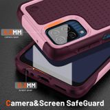 Voor Samsung Galaxy M12 PC + TPU schokbestendig beschermend telefoonhoesje (roze + donkerrood)