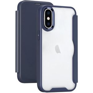 Voor iPhone XS Max RFID blokkerende adsorptie flip lederen telefoonhoes