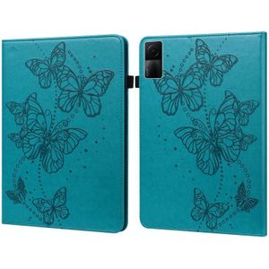 Voor Xiaomi Redmi Pad 10.61 reliëf lederen tablethoes met vlinderpatroon