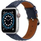 Diamond Lattice lederen horlogeband voor Apple Watch Series 8 & 7 41 mm / SE 2 & 6 & SE & 5 & 4 40 mm / 3 & 2 & 1 38 mm