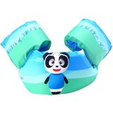 Panda Pattern Children Swimming Lifesaving Equipment Buoyancy Swimsuit Vest Sleeves Back Floating Arm Swim Rings Snorkeling Suit  Size: 86cm  Suitable for 2-7 Years of Age  Buoyancy Within 10-30kg Baby Use
