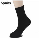 5 paar katoenen slappe sokken Mid-tube sokken dunne sokken met wijde mond voor heren  maat: gemiddeld 37-43