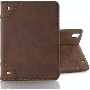 Retro boek stijl horizontale flip pu lederen tas met houder & kaart slots & portemonnee voor iPad mini 6