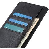 Voor Nokia G60 5G KHAZNEH Koeienhuid Textuur Horizontale Flip Lederen Telefoon Case (Zwart)