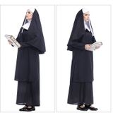 Nun Missionary Cosplay kleding voor Halloween kostuum vrouw  maat: S  buste: 92 cm  jurk lengte: 138 cm  schouder breedte: 38 cm