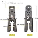 Multifunctional 4P8P6P Three-purpose Tester Ratchet Type Network Tool Squeeze Crimping Wire Network Pliers
