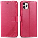 For iPhone 11 Pro AZNS Sheepskin Texture Horizontal Flip Leather Case with Holder & Card Slots & Wallet(Red)